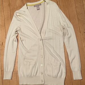 Banana Republic Cream Cardigan Sweater
